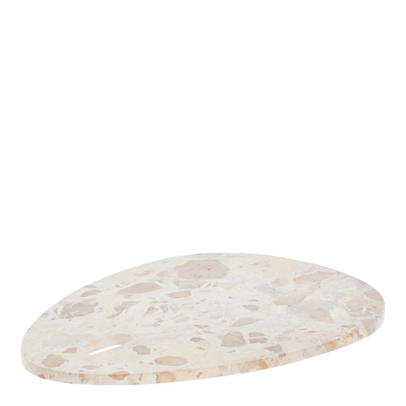 Lene Bjerre Ellia serveringsbricka 40x30 sand marmor