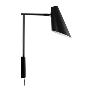 Dyberg Larsen Cale vägglampa med vinkel 46 cm svart