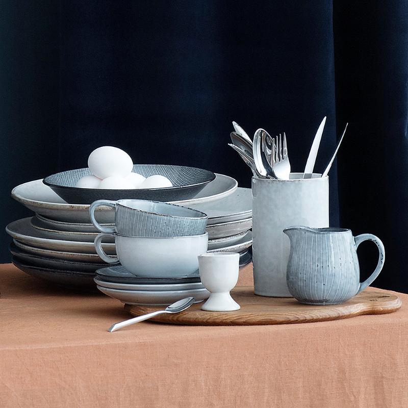 Broste Copenhagen Nordic Sea Tallrik flat 26 cm Blå