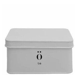 Sögne Home Emalj teburk 20x13x10 cm vit