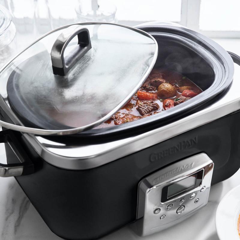 GreenPan Elite slowcooker 6 L svart