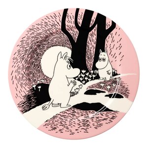 MoominArabia Mumin serveringsfat 30 cm Kärlek rosa 30 år