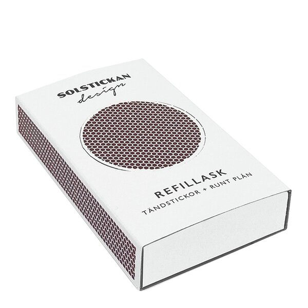 SOLSTICKAN Refill till Tändsticksburk Vit