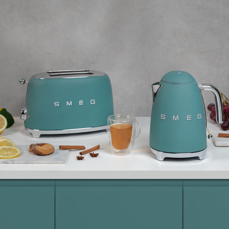 SMEG brödrost 2 skivor TSF01 emerald green