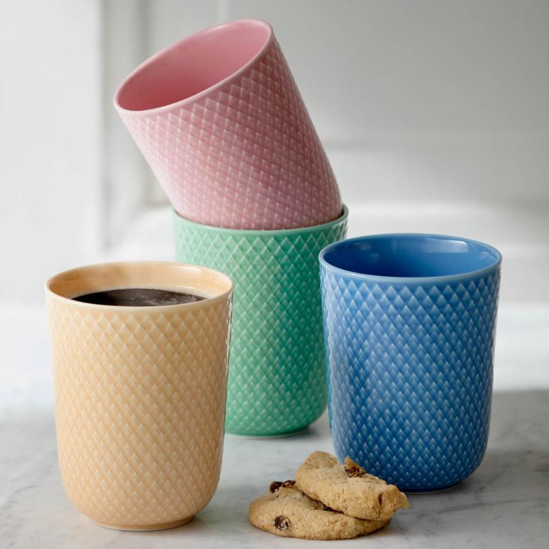 Lyngby Porcelæn Rhombe Color Mugg 33 cl Grön