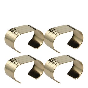 Aida RAW Cutlery servettring 4-pack champagne gold