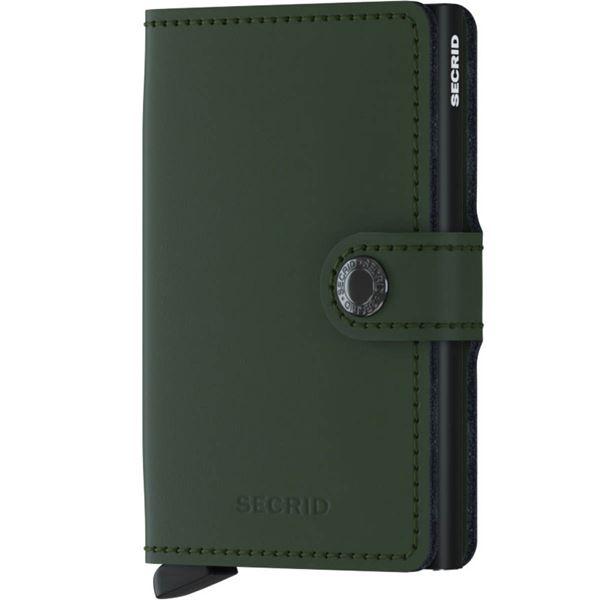 Miniwallet plånbok 6,5×10 cm grön