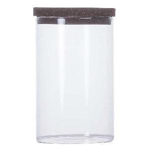 Sagaform Nature Förvaringsburk 1 L Klar/Brun