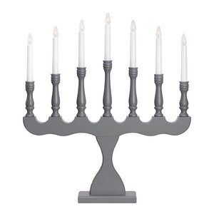 Markslöjd Svaneholm adventsljusstake 7-armad grå
