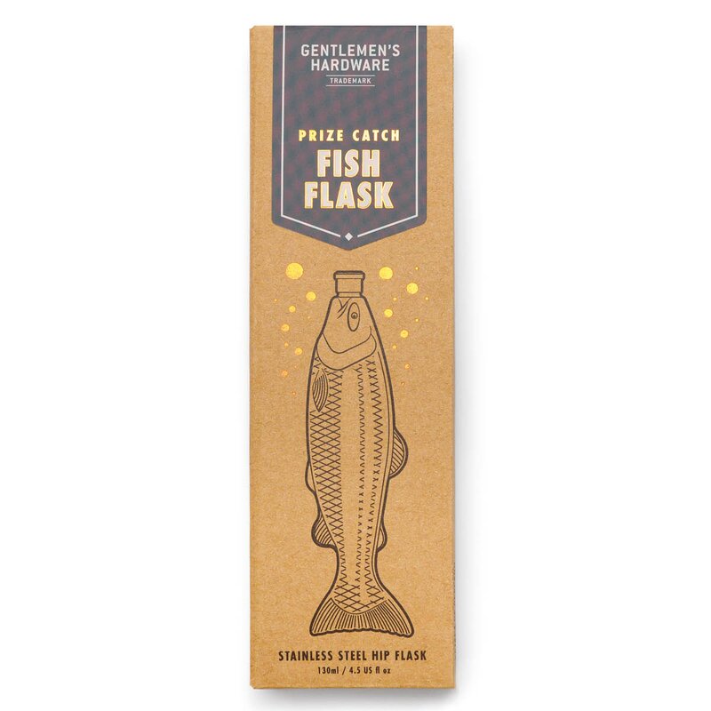 Gentlemen-s Hardware Fish Flask fickplunta 13 cl fisk stål