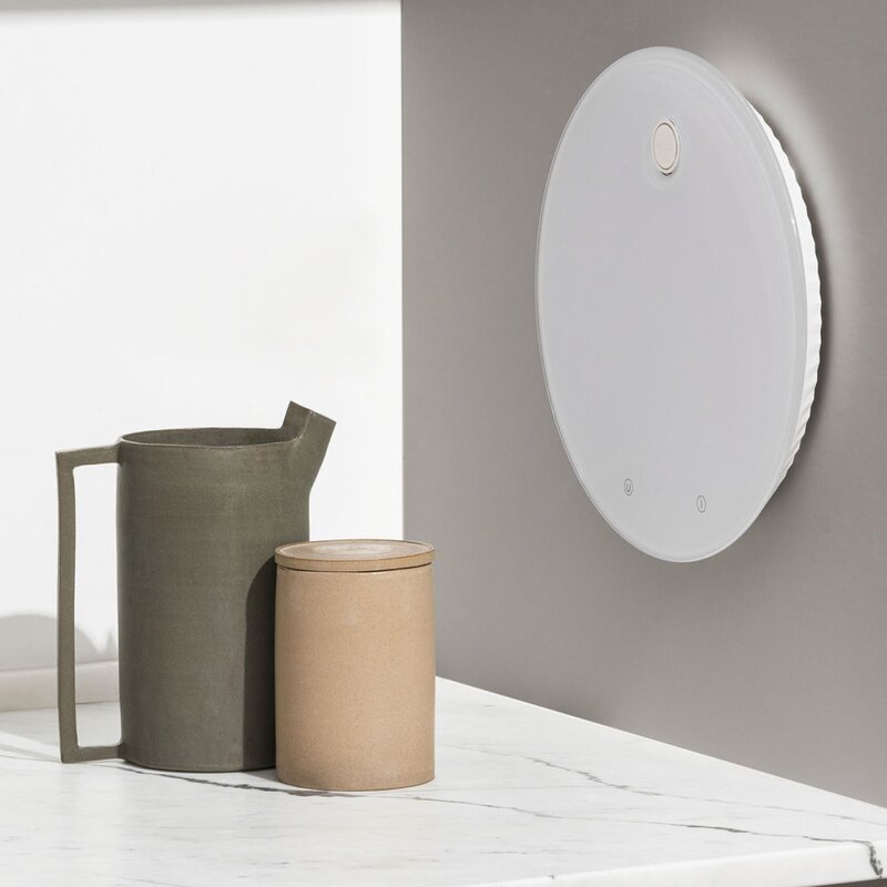 Alessi Plissé digital köksvåg 27,5 cm vit