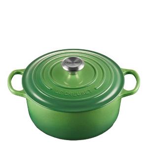 Le Creuset Signature Gjutjärnsgryta rund 24 cm 4,2 L bamboo green