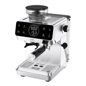 Caso Espresso Gourmet espressomaskin med kvarn rostfritt stål