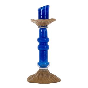 ByOn Lara ljusstake M 12x26 cm blå