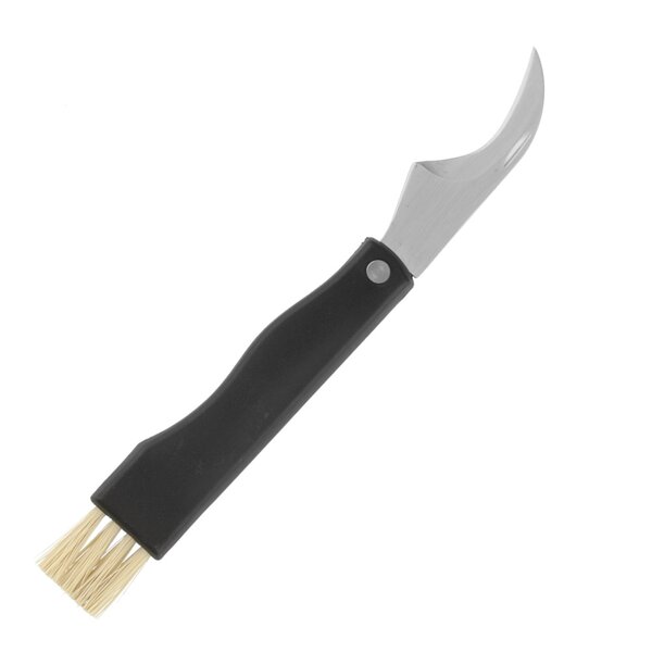 Marjukka Svampkniv med borste 20,5 cm svart