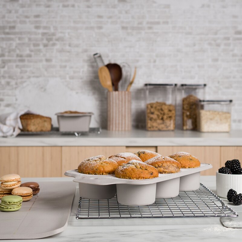 Modern House bAYk muffinsform för 6 muffins 0,9 L sand