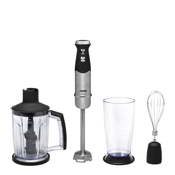 PRINCESS Stavmixerset 1000W XL rostfritt stål
