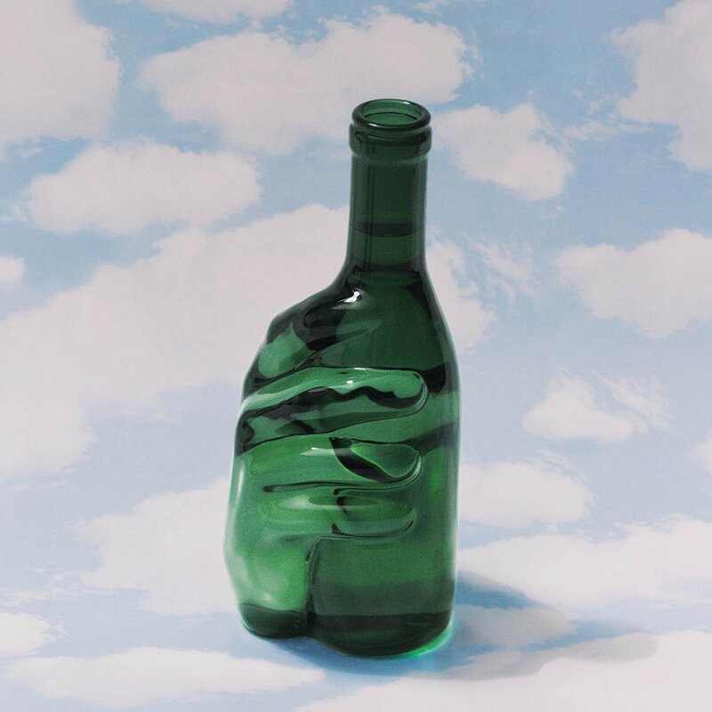 Serax Les Objets Mouleversants Edward karaff 95 cl Hand smaragdgrön