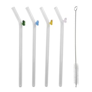 Modern House Fun sugrör 20 cm 4-pack fjäril