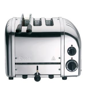 Dualit Classic Combi Brödrost 3 Skivor + Toastgaller Rostfri 