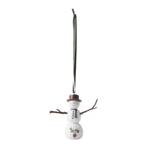 Kähler Hammershøi Christmas Snögubbe hängande 9,5 cm Vit