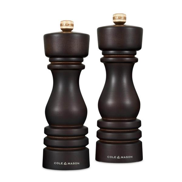 Cole & Mason London Salt- och Pepparkvarnset 18 cm Brun