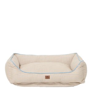 Lexington Hundbädd 60x80 cm beige/vit/blå randig