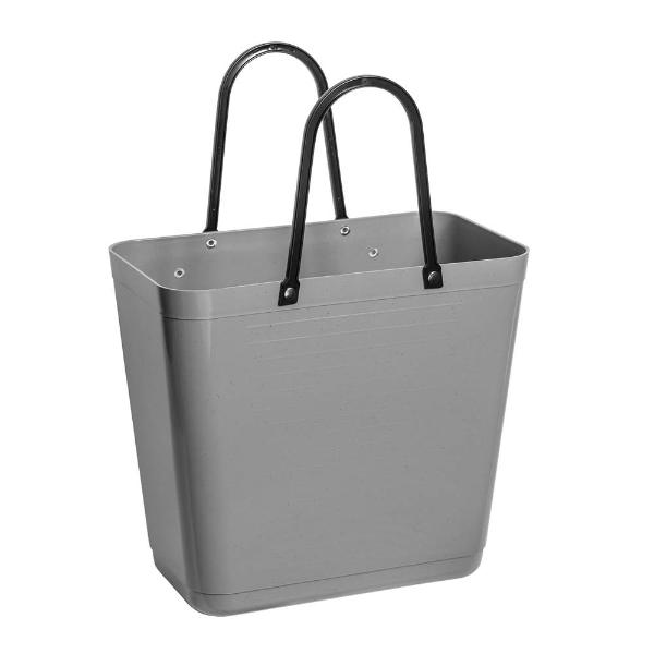 Recycled Plastic väska hög med cykelfäste 14 L grå