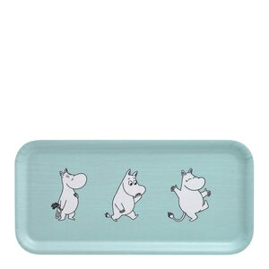 Muurla Mumin bricka  27x13 cm Retro Mumintrollet blå