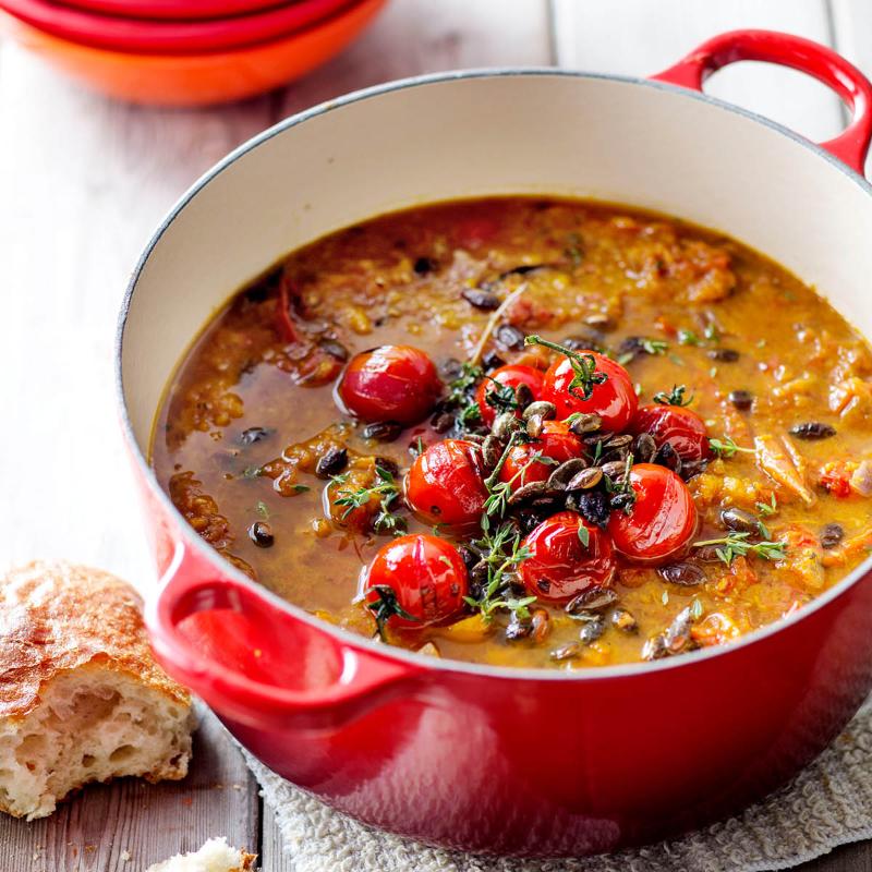 Le Creuset Signature gjutjärnsgryta rund 26 cm 5,3 L Cerise