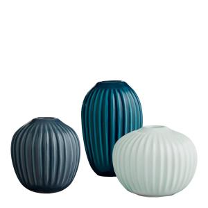 Kähler Hammershøi Vas Miniatyr 8,5 cm 3-Pack Grön