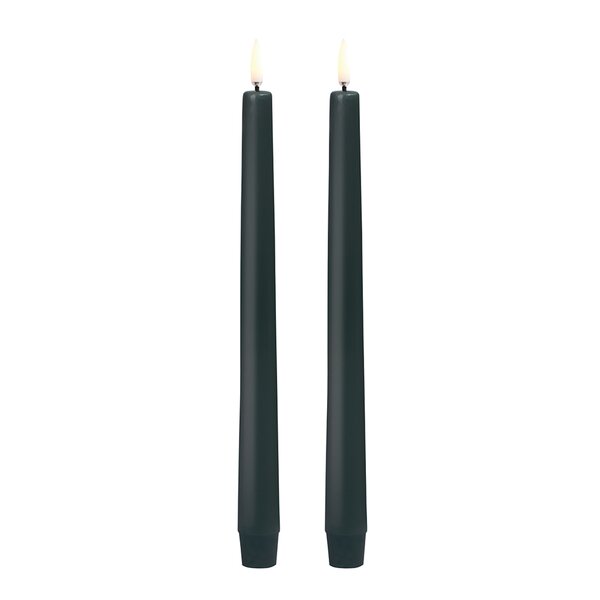 Uyuni Lighting Taper Candles kronljus 2,3x25 cm 2-pack svart