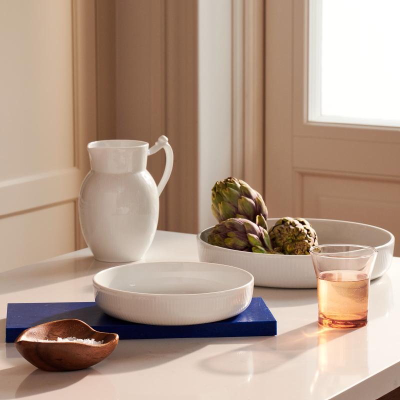 Royal Copenhagen White Fluted Ungsform 27x27 cm