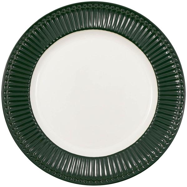 GreenGate Everyday Alice middagstallrik 26,5 cm pinewood green