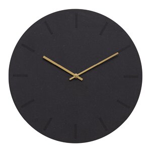 Hemverk Gunpowder väggklocka 38 cm mörkgrå med guldvisare