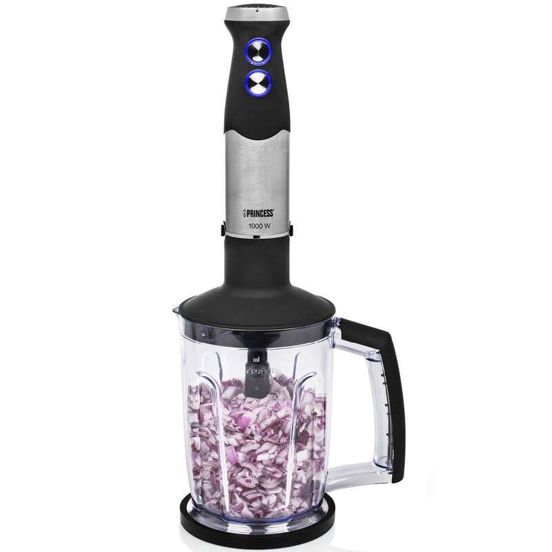 PRINCESS Stavmixerset 1000W XL rostfritt stål