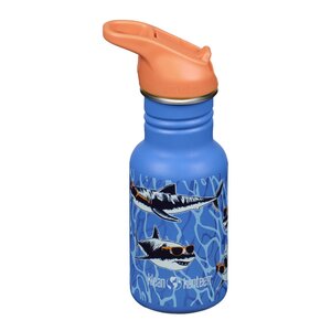 Klean Kanteen Kid Classic Narrow flaska 0,35 L med sportlock Sharks in Shades