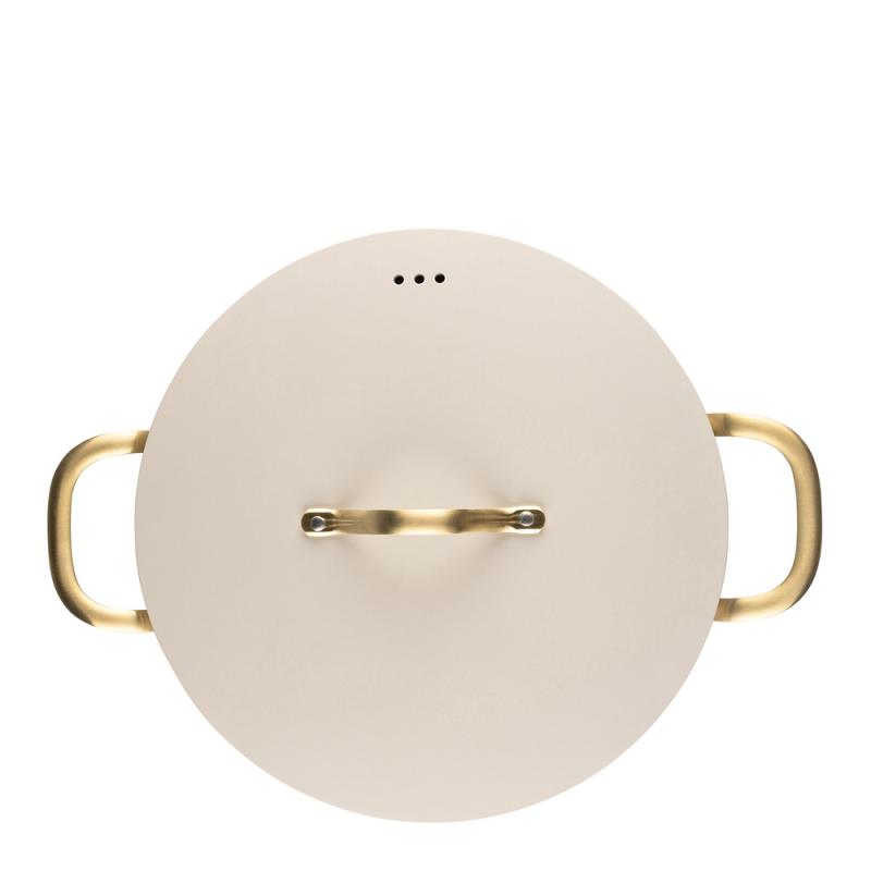 Heirol Royal Pearl Gryta med Lock 4,1 L Vit