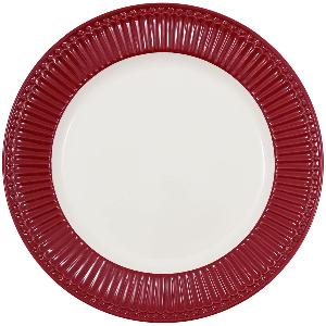 GreenGate Everyday Alice middagstallrik 26,5 cm claret red 