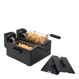 PRINCESS Dubbel fritös 2x3L 1800W svart