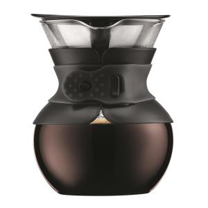 Bodum Pour Over Bryggare med filter 4 koppar 0,5 L Svart