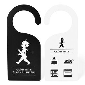 SOLSTICKAN Dörrhängare Svart/Vit