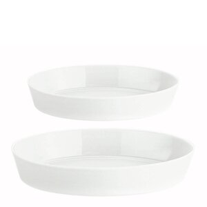 Pillivuyt Originale fat ovalt 2 delar 26+31 cm vit