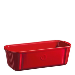 Emile Henry Bakform keramik 31 cm 1,8 L röd