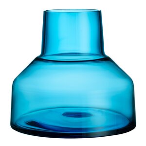 iittala Solare låg vas 22x20 cm elektrisk blå