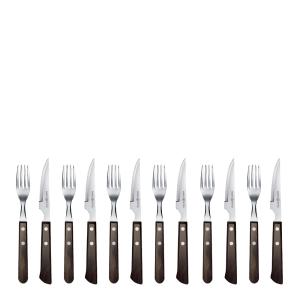 Anders Petter Classic grillbestick 12 delar brun/blank