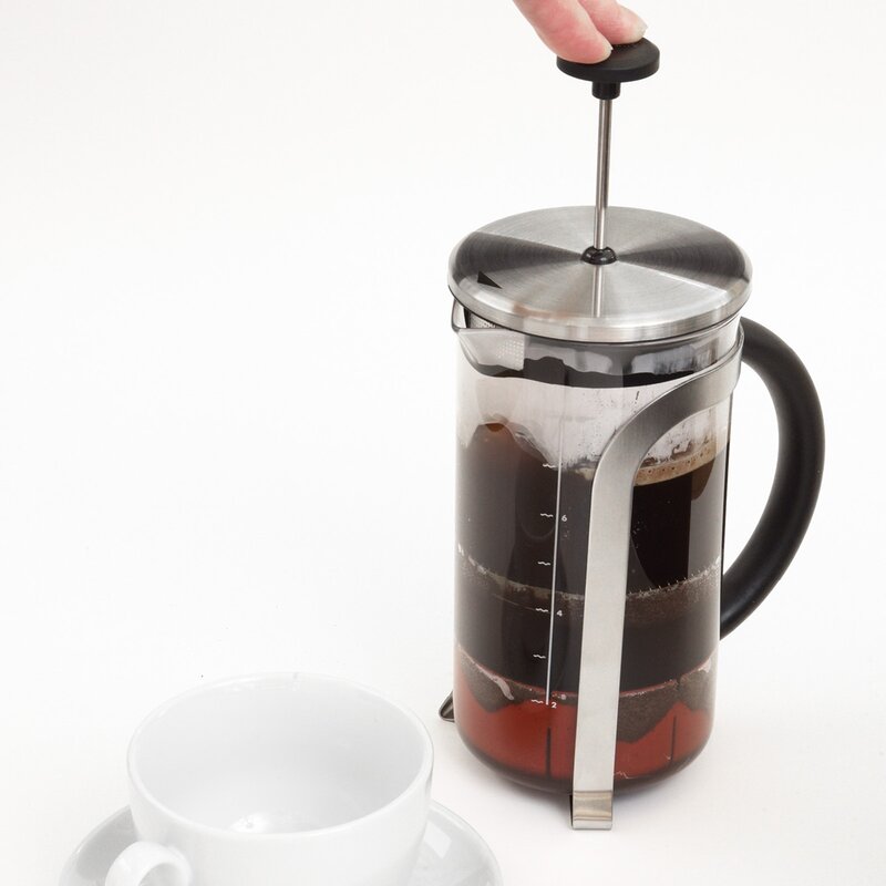 Aerolatte Presskanna 8 koppar svart