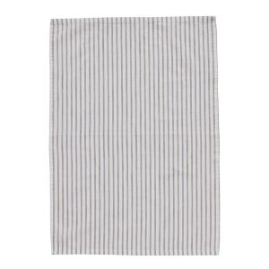 Lene Bjerre Olivia kökshandduk 70x50 cm smala ränder vit/sand