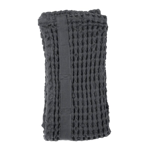 The Organic Company Big Waffle handduk 50x75 cm mörkgrå