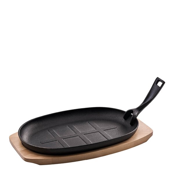 Tramontina Bbq by hellstrøm gjutjärnspanna svart